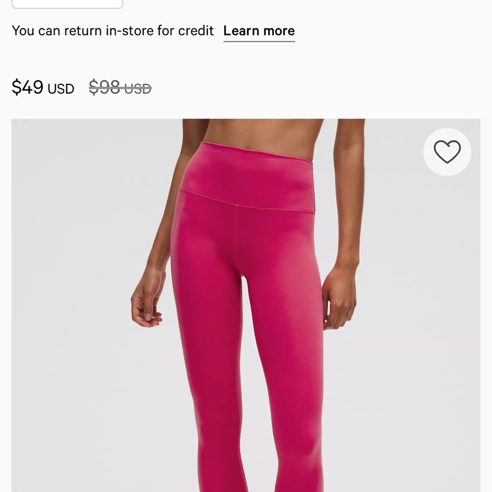 NWT Lululemon Wunder Train High-Rise Leggings
